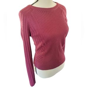 Antonio Melani Fitted Cable Knit Sweater
